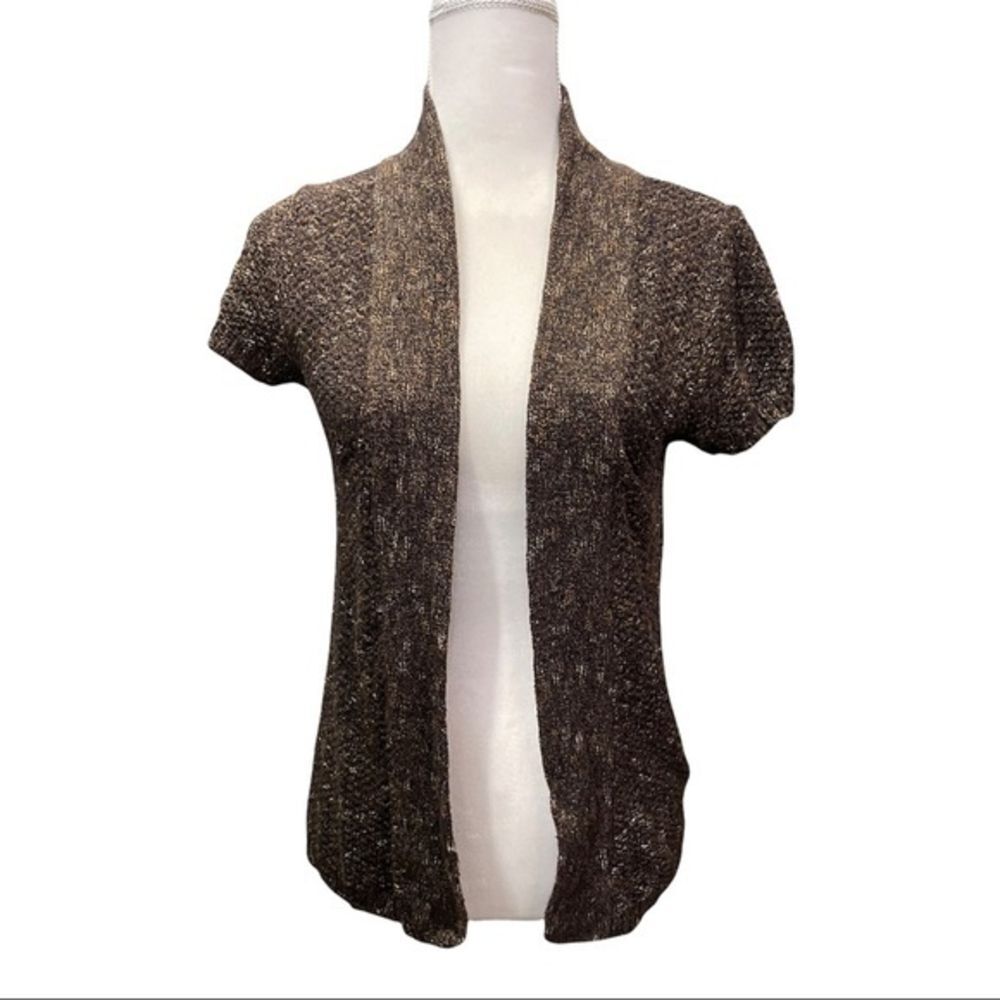 Maurice’s Open Sweater Cardigan - Brown with Colorful‎ flecks - Large